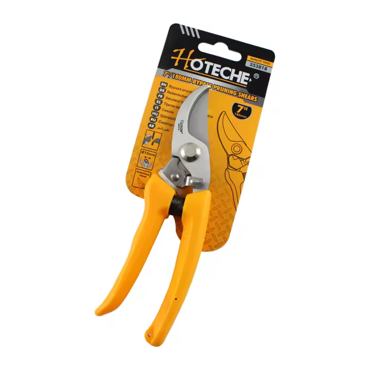 Tijera de Podar de Acero con Mango ABS de 180mm para Jardinería - 1