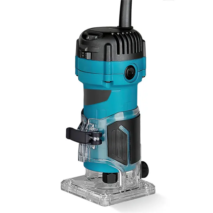 Máquina cortadora eléctrica de 800W, 6 velocidades, 34000rpm, fresado de carpintería, grabado, enrutador de borde de madera manual, recortador, herramientas eléctricas DIY para el hogar - 1
