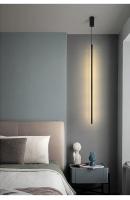 Lámpara Colgante LED Moderna Minimalista En Aluminio Negro Para Decoración De Comedor Y Dormitorio Iluminación Pendente Con Bombillas Incluidas - details 5