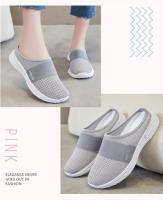 Women's white sneakers - transparent mesh fabric, PVC sole, casual shoes for beach, travel and daily wear, summer shoes | casual style | mesh upper, women's sneakers - details 1