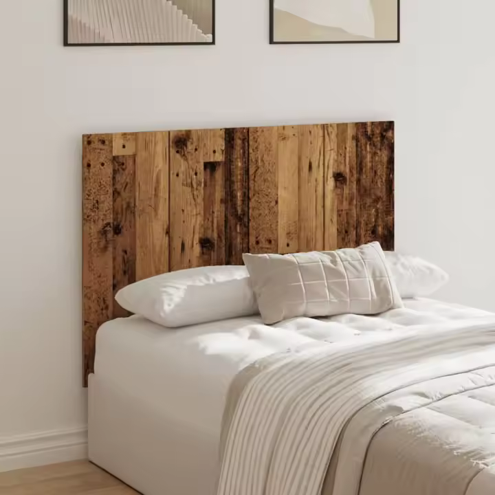 Cabecero de cama madera de ingeniería envejecida 120x1,5x80 cm - 1