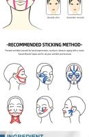 Cinta De Kinesiología Para Rostro 2.5CM X 5M Elevador De Pecho Y Ojos Eliminador De Arrugas Herramienta De Cuidado Facial Banda Elástica - details 8