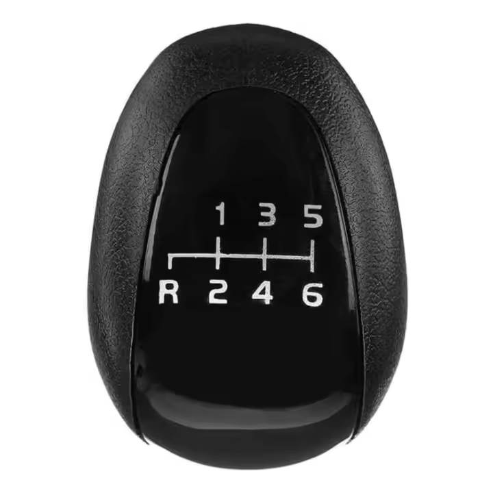 AUTOZOCO Pomo de 6 cambios marcha furgoneta, Perilla de cambios, Pomo transmisión manual, Negro, Compatible con Mercedes Vito Viano Sprinter II VW, OEM 959944 - 1