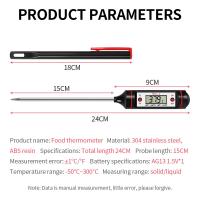Termómetro Digital Portátil Para Cocina BBQ Carne Agua Leche Aceite Cocina Horno Con Tubo WT-1 Probing Termómetro Electrónico - details 3