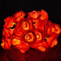 Luces De Navidad LED Rosa 20 Piezas Operadas Por Batería Para Decoración De Fiesta De Boda Y Valentín Guirnalda De Flores Fairy - details 8