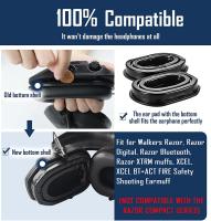 Almohadillas De Orejas De Goma Para Repuesto Para Auriculares De Tiro Walker's Razor Envío Gratis Y Alta Calidad - details 6