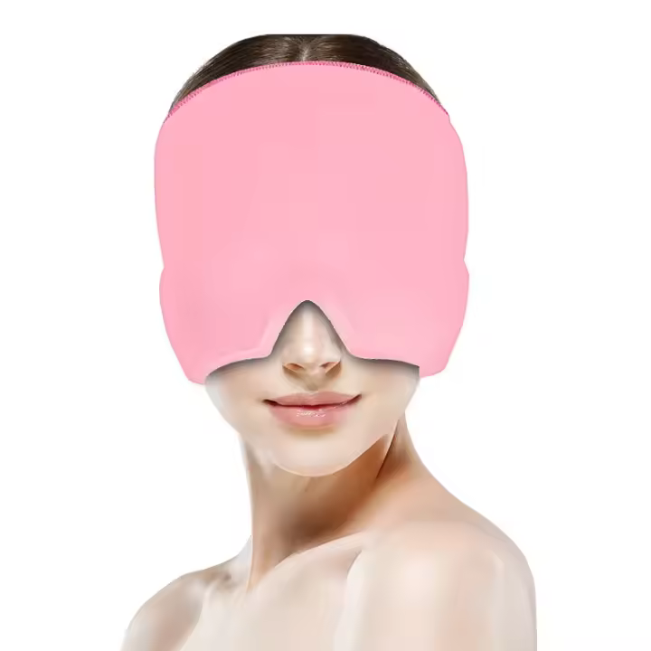 Gorro PARA EL aliviar el cuello de cabeza y la migraña, mascarilla para el aliviar el cuello de cabeza, therapy de frío y Calor, mascarilla para los ojos, masajeador de cabeza - 1
