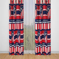 Atletico Madrid  - Cortina Atletico Madrid con ollaos de 150 cm. Ancho x 260 cm. Alto (composición 50% algodón-50% poliéster) (1 unidad) - details 0