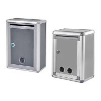 Caja De Correo De Pared Con Cerradura Caja De Colección Vertical Metálica Antirrosa Caja De Poste Metálico Para Exterior Sugerencia - details 1