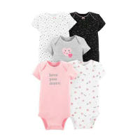 Ropa para niños, novedad de verano, mono triangular de manga corta para bebés, ropa para gatear, mono de bebé de cinco piezas - details 44
