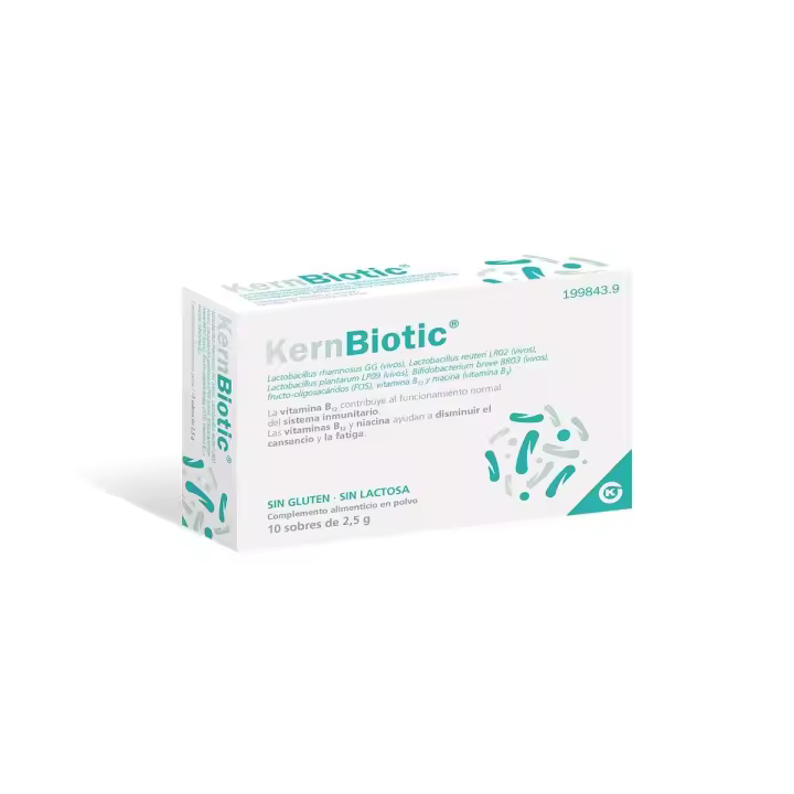 Complemento Alimenticio Kern Pharma Kernbiotic con Fructooligosacáridos y Probióticos - Refuerza Sistema Inmunitario - 1