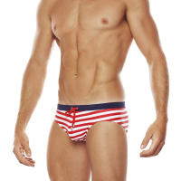 Bragas De Natación UXH Para Hombres Con Contraste De Colores Short De Playa Push-Up Sexy Material De Poliamida Y Spandex - details 5