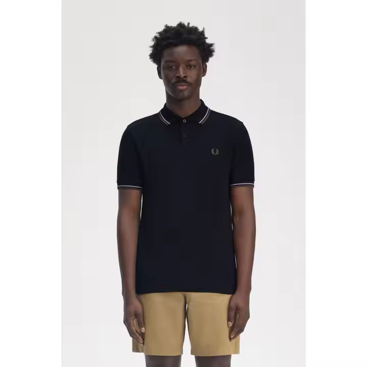 FRED PERRY - Polo M3600 color Azul marino/Ultravioleta/Verde Laurel Wreath de Fred Perry - 1