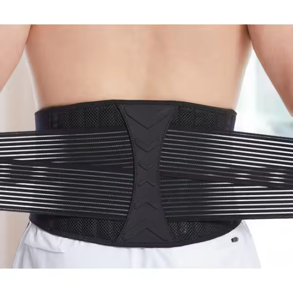 Soporte de espalda para mujeres dolor de espalda inferior, cinturón de respaldo para hombres, alivio instantáneo del dolor de espalda, cinturón de soporte lumbar transpirable (XL) - 1