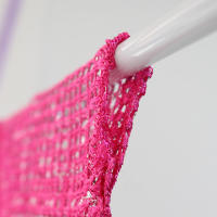 Cortina De Encaje Floral Romántica Con Borlas Para Decoración De Sala De Estar Y Salón De Belleza Divisoria De Puerta Translúcida Y Elegante - details 3