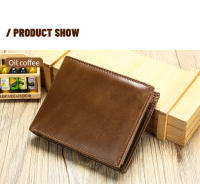 Cartera De Cuero Genuino Para Hombre WESTAL Con Bolsillo Para Monedas Y Tarjetas Tres Hojas Cierre De Cordón Casual - details 11