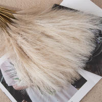 10Pcs Pampas De Felpa Artificial Para Decoración De Bodas Y Hogar Flores Azules Para Decoración Bohemia De Boda Y Casa - details 4