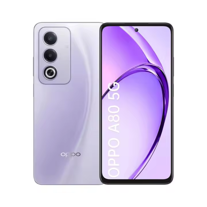 Teléfono - OPPO A80 5G Smartphone 8GB+256GB, Cuerpo con protección 360° resistente a los daños, Gran batería de 5100 mAh, Pantalla ultrabrillo de 120 Hz, Splash Touch, Diseño premium brillante - 1