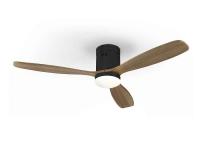 Akunadecor - Ventilador Dc Siroco Negro Marron Led Integrado 132 Cm Schuller - details 0