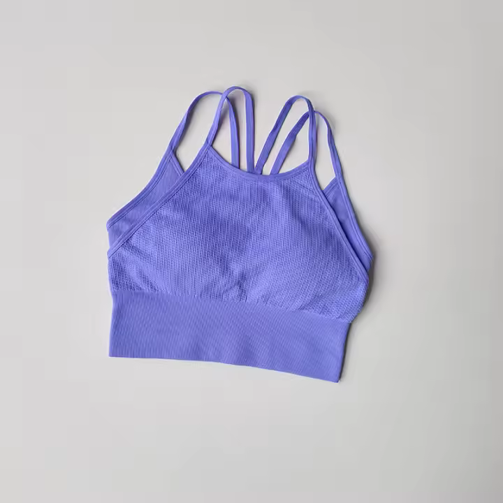 Bra De Deporte Para Mujer SKINOFSKIN De Alta Intensidad Cinturón Fino Integrado Chaleco De Yoga Resistente Al Shock Secado Rápido Para Running Y Fitness - 1