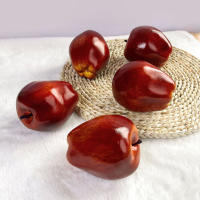3/6 Manzanas Artificiales Realistas Para Decoración De Casa Cocina Y Fiestas Tamaño 3.1 Pulgadas Frutas Rojas Para Adornos - details 3