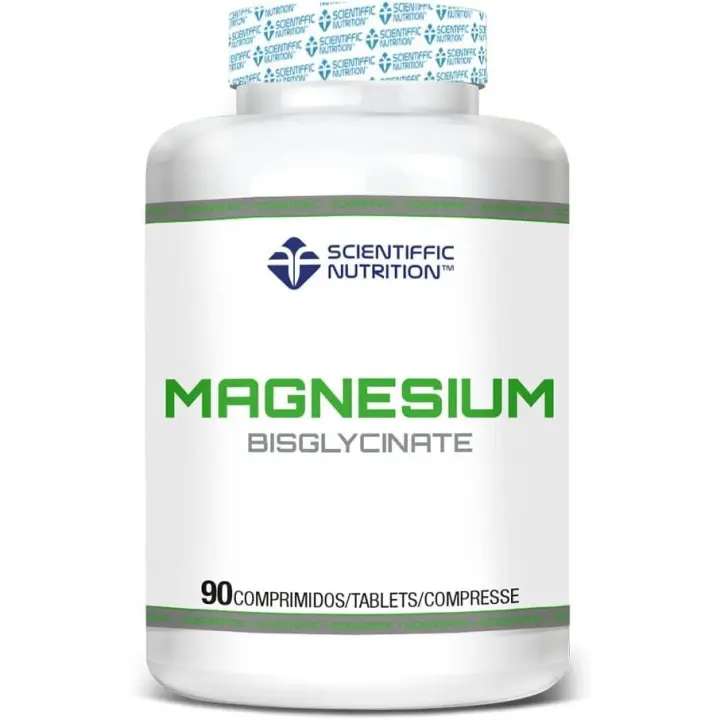 Magnesio Bisglicinato 300mg de Scientiffic Nutrition, Comprimidos con Magnesio Bisglicinato y Vitamina B6, Complemento Alimenticio de Alta Absorción, Mejora la Fatiga y el Rendimiento, 90 Cápsulas para una Salud Óptima. - 1