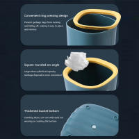 Bandeja De Papel Plástico Para Escritorio Mini Basura Ecológica Multifuncional Para Oficina Y Hogar Bin De Basura Para Sala De Estar - details 4