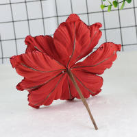 Flores De Magnolia Plateadas Rojas Para Navidad Decoración De Árbol De Navidad Artificial 20CM Adornos Para El Hogar Y Año Nuevo - details 6