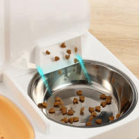 Dispensador Automático Para Gatos Cuenco De Alimentos Y Agua Para Perros Suministros Para Mascotas Plástico Cuadrado - details 11