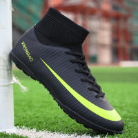 Zapatos De Fútbol Profesionales Para Hombres Antideslizantes En Campo De Grama Zapatillas De Fútbol Con Punta De Hierba TF Entrenamiento De Torsión De PTPP Material Superior PVC Suela De Goma - details 19