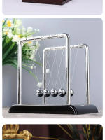 Newton's Cradle De Acero Juguete De Mesa Para Alivio Del Estrés Decoración De Hogar Científico Y Educativo Pendulo De Física - details 6