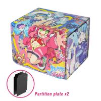 Caja De Almacenamiento Para Tarjetas De Colección De Juegos De Mesa TCG Caja De Cuero Para Tarjetas Anime Apta Para 100+ Tarjetas Sobrecubiertas - details 2