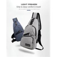 Bolsa De Pecho Para Hombres De Gran Capacidad Unisex Estilo Deportivo Al Aire Libre Moda Casual Cruzada Monedero De Hombro Pequeño - details 0