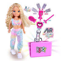 Nancy Air Styler larga melena rubia para rizar, ondular o decorar - Famosa Giochi Preziosi NAC73000 - details 1