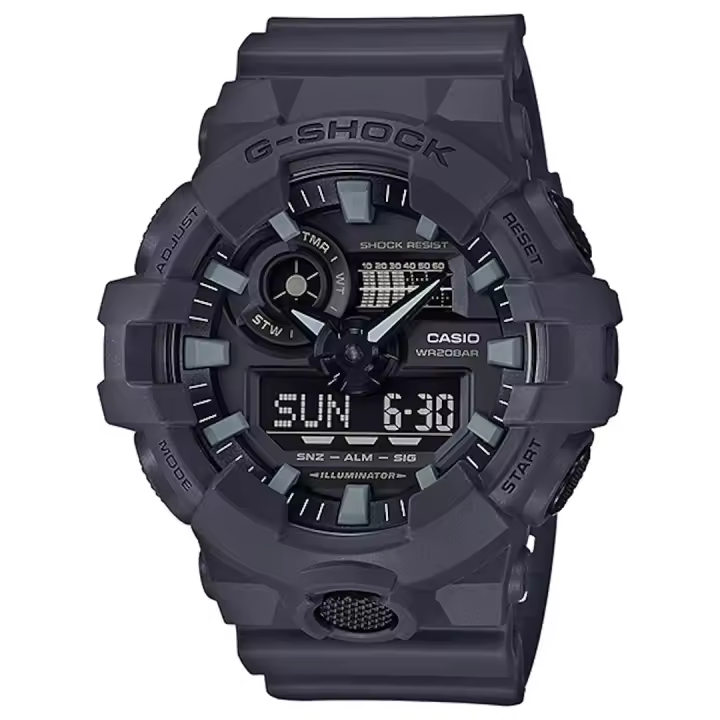 reloj deportivo hombre Casio G-Shock Analog / Digital GA-700UC-8A 53.4mm 200m WR resistente a los golpes correa de silicona - 1