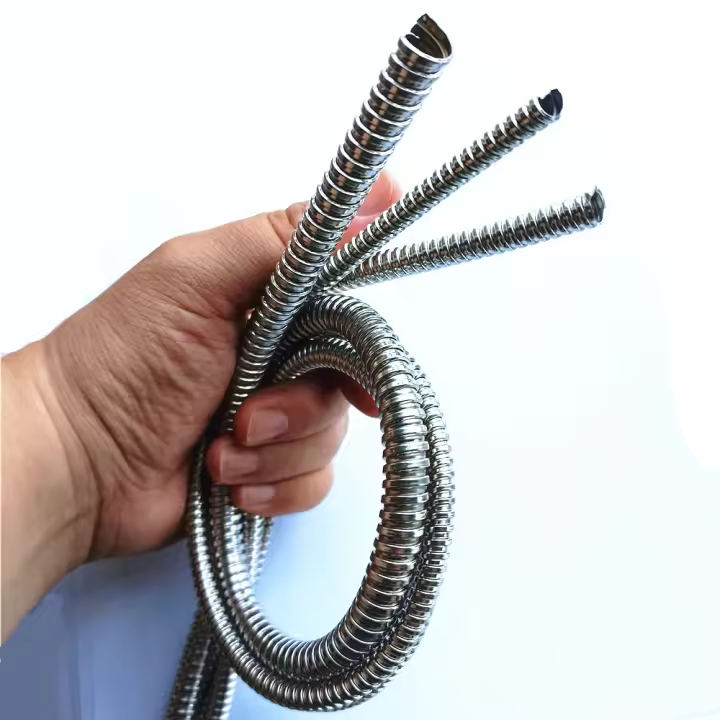 Tubo De Acero Inoxidable 304 Con Forma Ondulada Para Cableado Y Protección De Hilo Longitudes Varias 4/6/8/10/12/15/20mm - 1