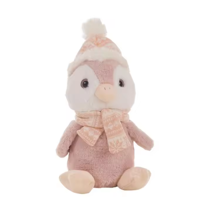 Pingüino Rosa con Gorrito en varios tamaños - 1