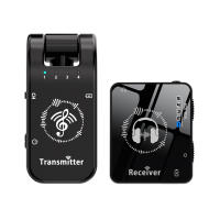 Sistema De Monitor Inalámbrico En Oídos 2.4G Con Transmisor Rotativo De 282° Y Receptor Portátil Con Clip De Collar Latencia Baja Distancia Eficiente De 131 Pies - details 2
