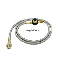 Adaptador De Recarga De Propano Para Estufa De Camping Al Aire Libre Con Cuerda De Extensión Convertidor De Tanque De Gas a Estufa Extension Cord De Metal 100cm - details 0