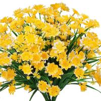 Bouquet De Flores Artificiales De Margarita Blanca Para Decoración De Hogar Y Jardín Estilo Seda Para Bodas Y Fiestas - details 6