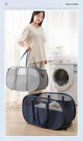 Cesta De Ropa Plegable Grande Para Almacenamiento De Ropa Sucia Con Manijas Portátiles Organizador De Ropa Para Baño - details 2