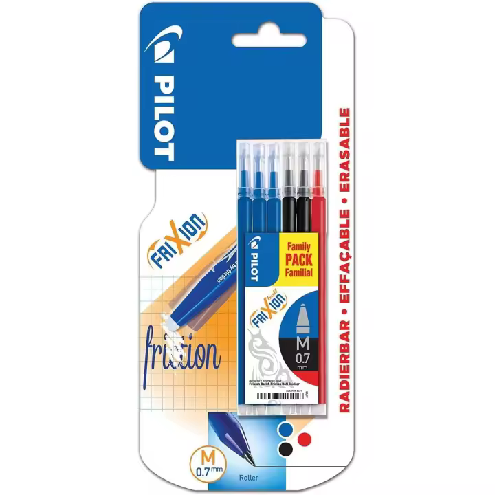 Pilot Pen - 6recambios frixion ball&clicker3 azules/2 negros/1 rojo - 1