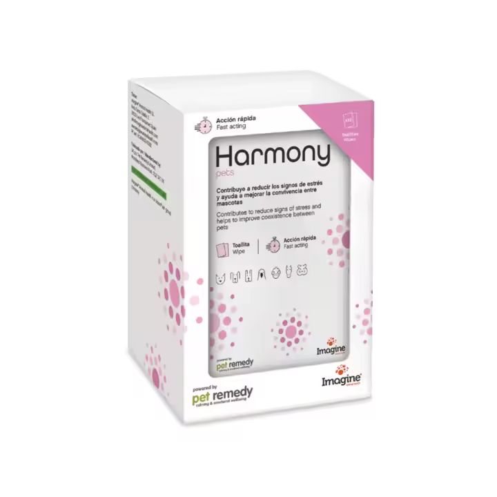 Harmony Pets 12 toallitas producto natural que ayuda a reducir el estrés y mejorar la convivencia entre mascotas Urano - 1