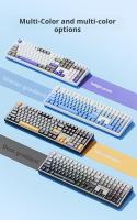 Teclado Mecánico AULA F108pro Con Bluetooth /2.4G/ Cable Tres Modos Iluminación RGB Personalizable Teclas Hot-swappable Estructura De Ganchos - details 22