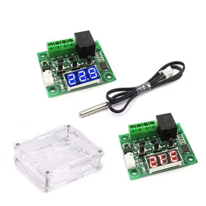Termómetro Digital W1209 Con Probing Impermeable Para Arduino DIY Termostato Electrónico LED Módulo De Temperatura DC 5V 12V - 1