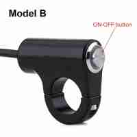 Botón De Pulsación Con Indicador Para Manillar De Motocicleta 22mm Switch ON/OFF Para Faros Freno Luz De Nebulosa - details 15