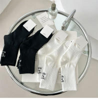Calcetines De Mujer Estilo Japonés Bordados Con Letras Transpirables Para Primavera Verano Deporte Calcetines Blancos Para Niñas - details 6