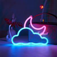 Lámpara LED De Neón De Luna Y Nube Para Decoración De Habitación Infantil Sala De Estar Bodas Fiestas Bar Navidad Casa - details 2