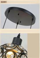 Lámpara De Techo Para Restaurante Cristal Simplicidad Y Elegancia Para Entrada Sala De Espera De Hotel Decoración Para Bar Lámpara Individual Metálica 220V - details 12