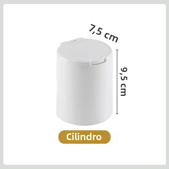 Organizador De Maquillaje Con Cubierta Y Almacenamiento Pop-up Para Algodones Y Pequeños Artículos De Belleza Caja De Plástico Antipolvo Para Escritorio - 1